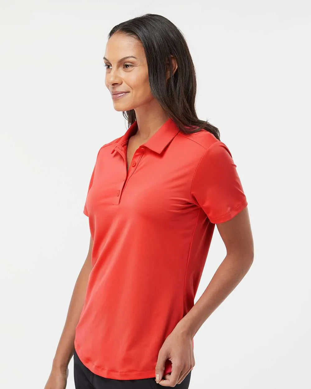 Women's Ultimate Solid Polo real coral_1