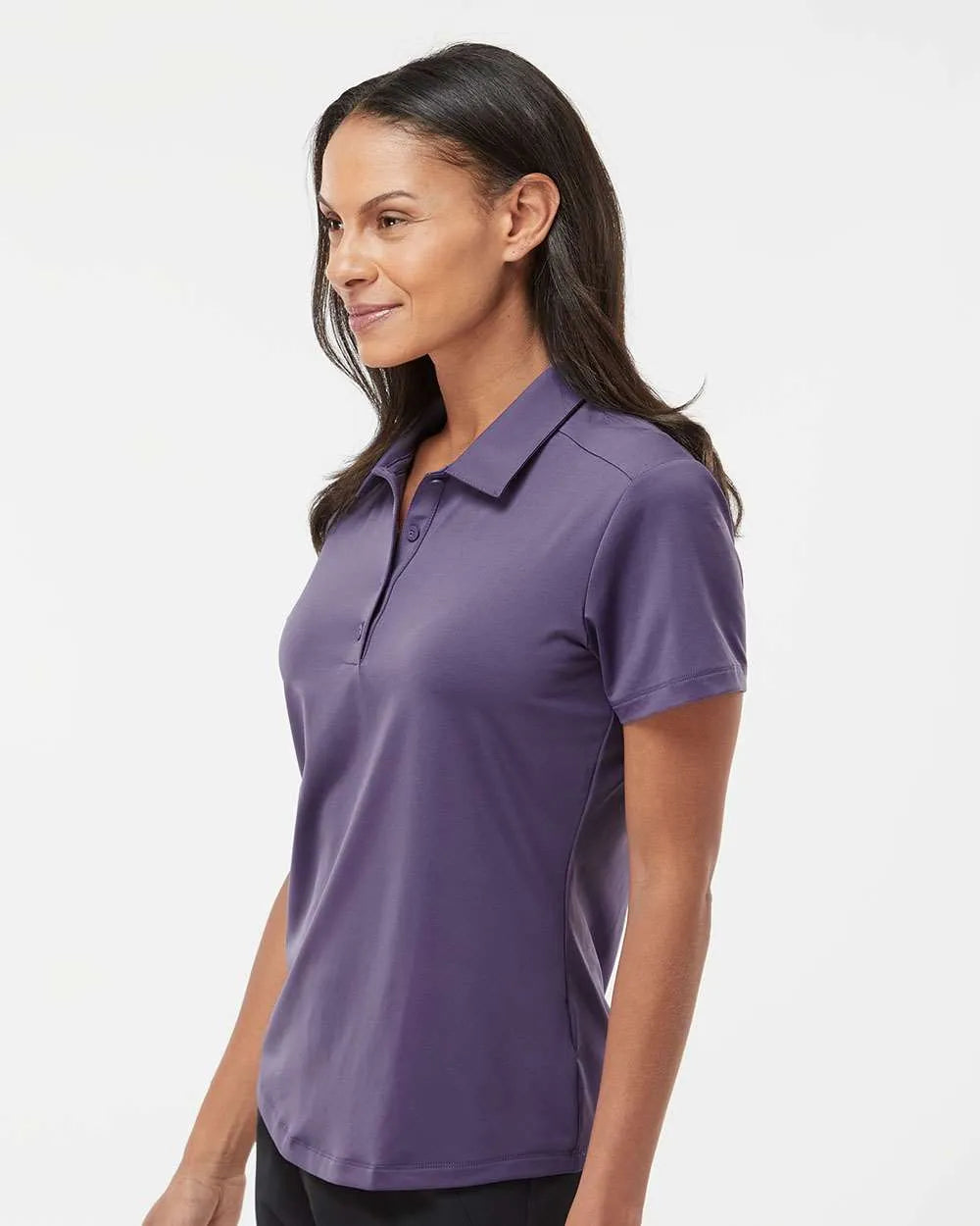 Women's Ultimate Solid Polo team tech purple_1