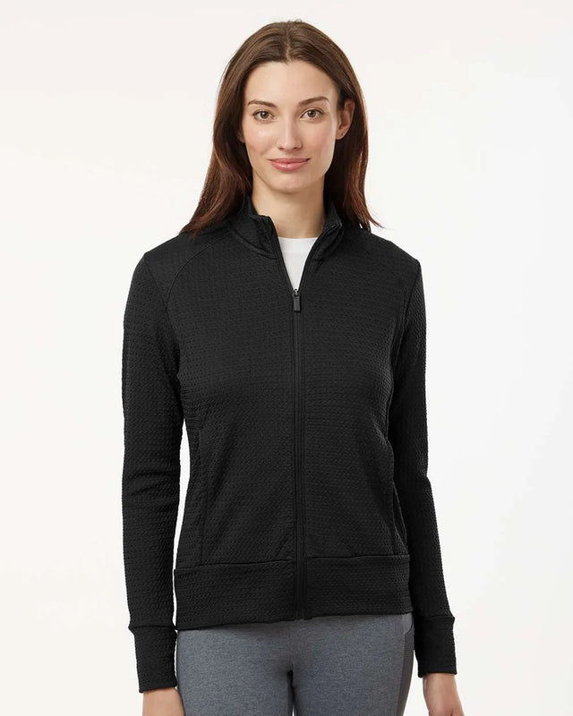 Women's Ultimate Textured Full-Zip Jacket Black_1