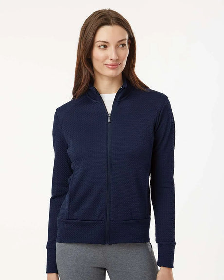 Women's Ultimate Textured Full-Zip Jacket Collegiate Navy_1