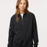 Women's Woven Half-Zip Pullover Black