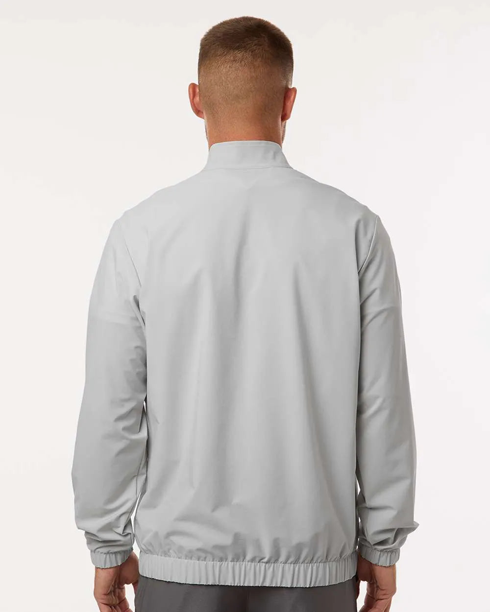 Woven Half-Zip Pullover Grey One_3