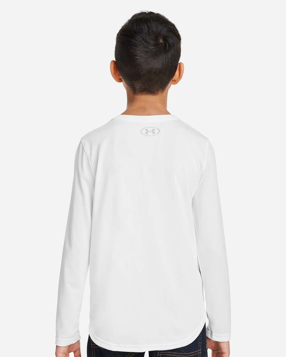 Youth Tech™ Team Long Sleeve T-Shirt White/ Mod Grey_2
