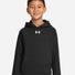 Youth Rival Fleece Hooded Sweatshirt Black/ White