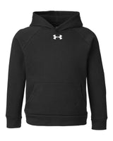 Youth Rival Fleece Hooded Sweatshirt Black/ White_3