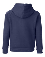 Youth Rival Fleece Hooded Sweatshirt Midnight Navy/ White_5
