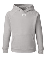 Youth Rival Fleece Hooded Sweatshirt Mod Grey Light Heather/ White_3