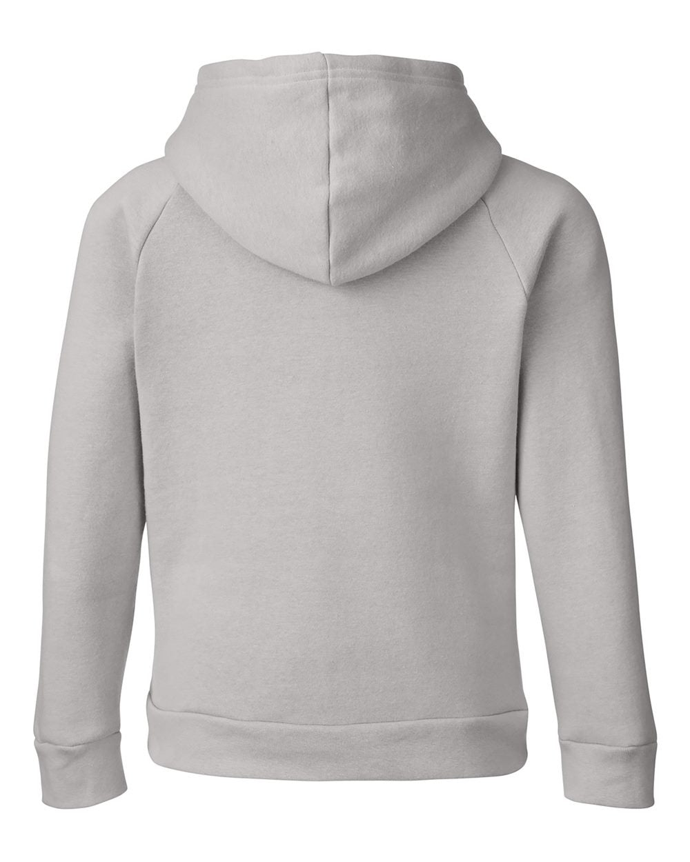Youth Rival Fleece Hooded Sweatshirt Mod Grey Light Heather/ White_5