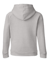Youth Rival Fleece Hooded Sweatshirt Mod Grey Light Heather/ White_5