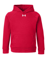 Youth Rival Fleece Hooded Sweatshirt Red/ White_3