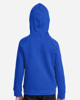 Youth Rival Fleece Hooded Sweatshirt Royal/ White_2