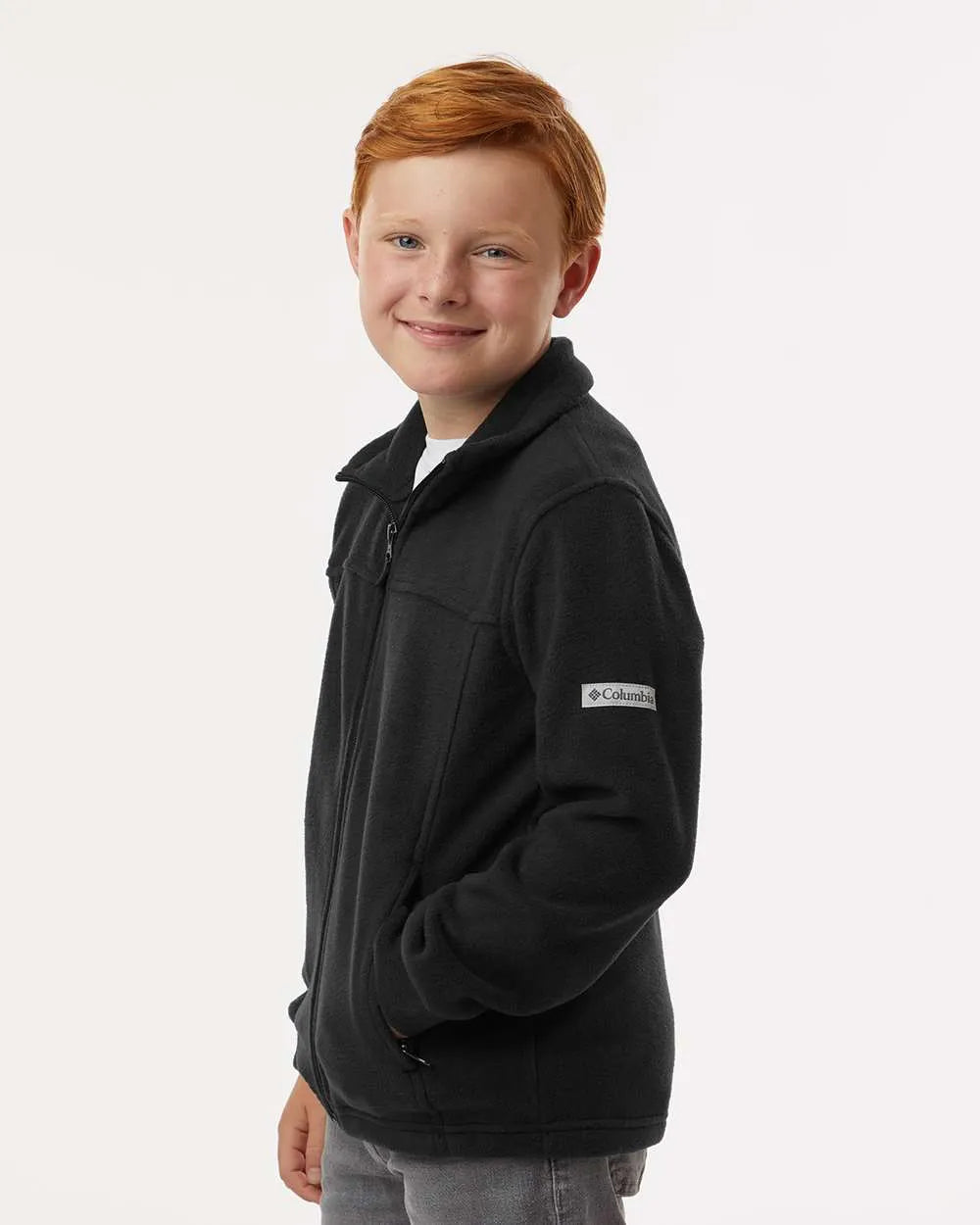 Youth Steens Mountain™ II Fleece Full-Zip Jacket Black_1