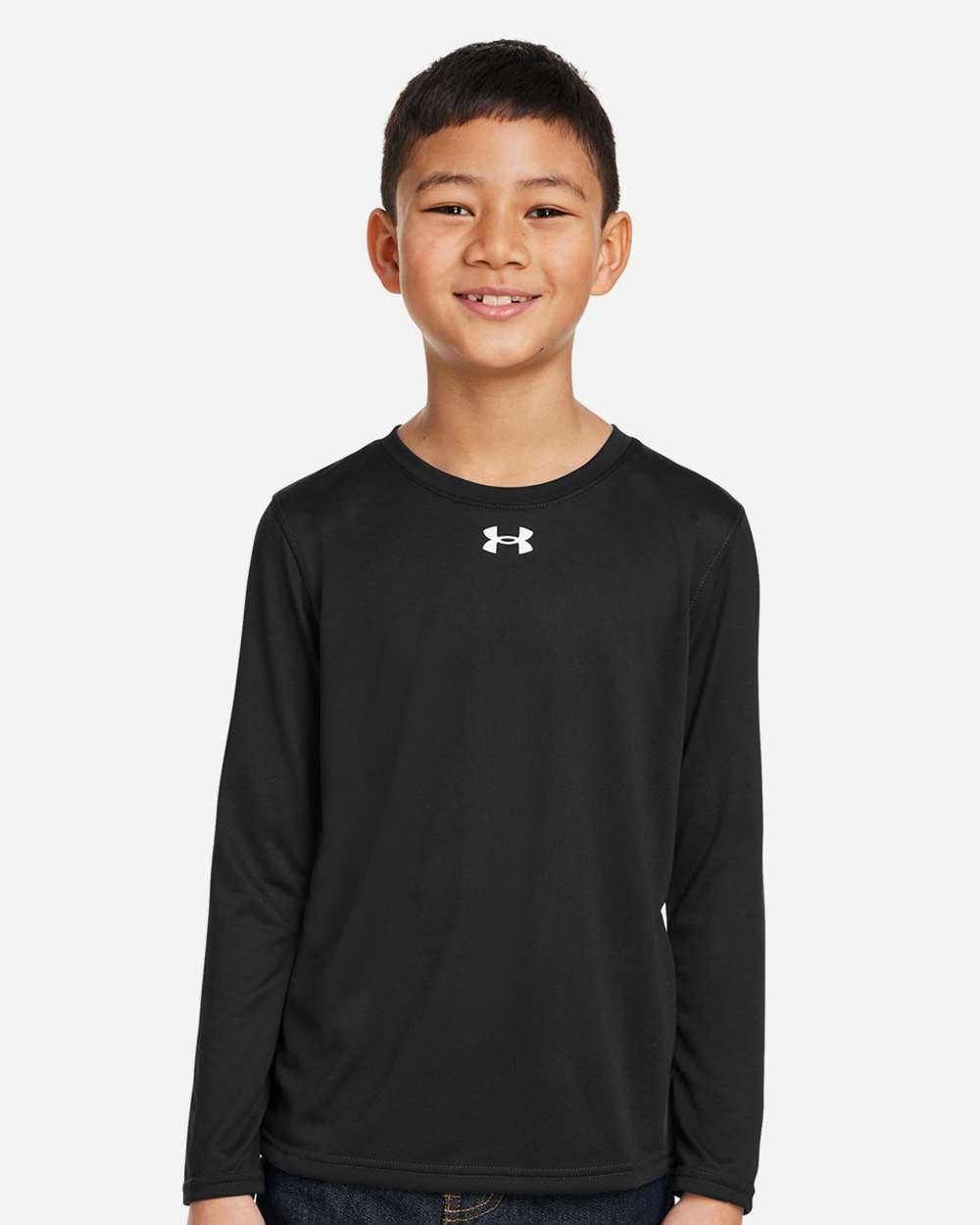 Youth Tech™ Team Long Sleeve T-Shirt Black/ White