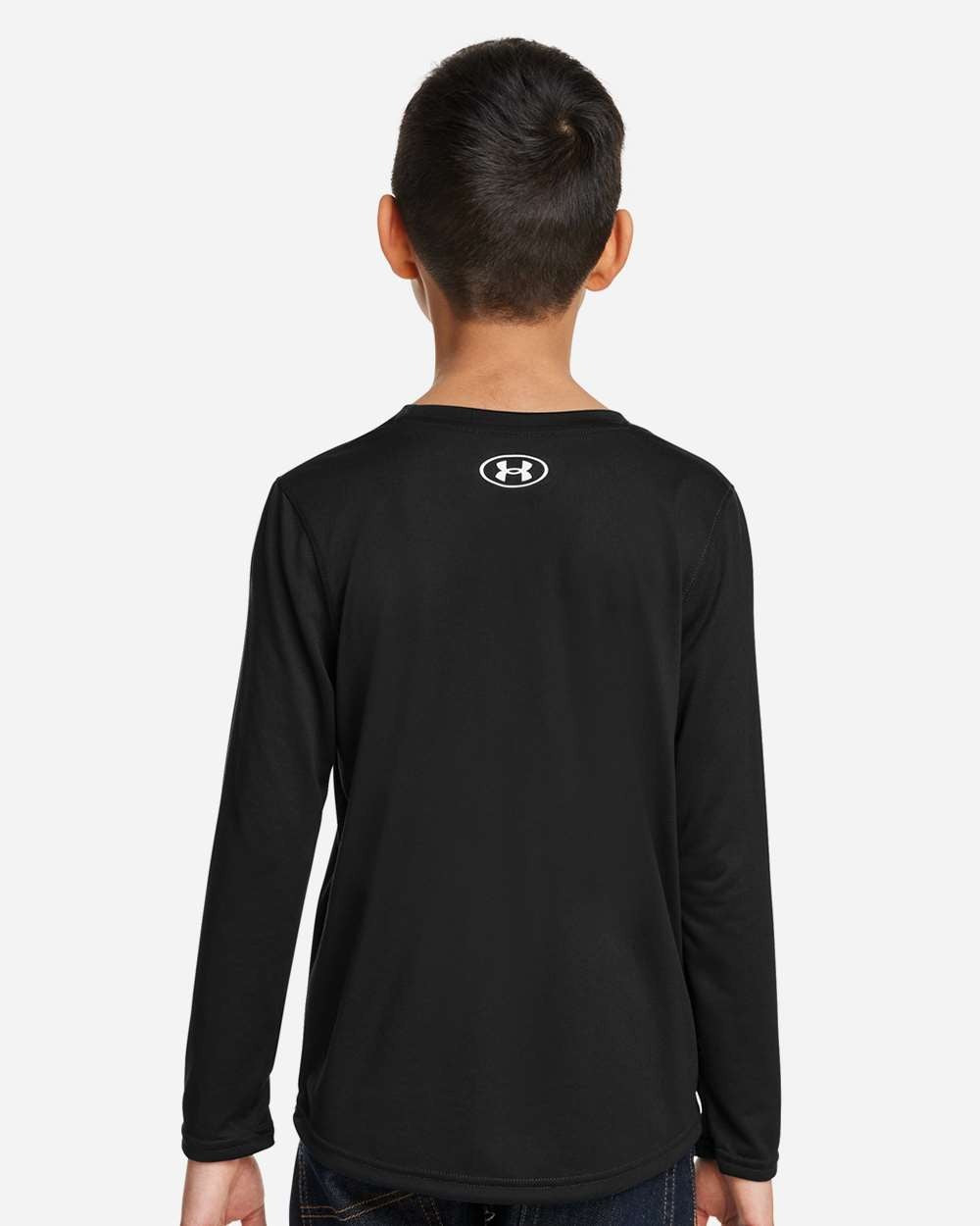 Youth Tech™ Team Long Sleeve T-Shirt Black/ White_2