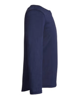 Youth Tech™ Team Long Sleeve T-Shirt Midnight Navy/ White_4