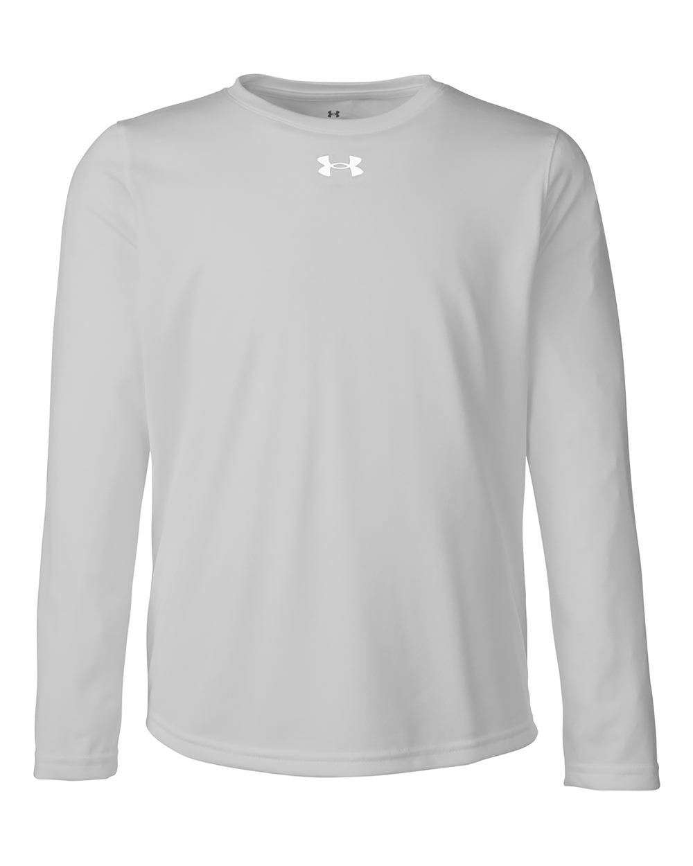 Youth Tech™ Team Long Sleeve T-Shirt Mod Grey Light Heather/ White_3