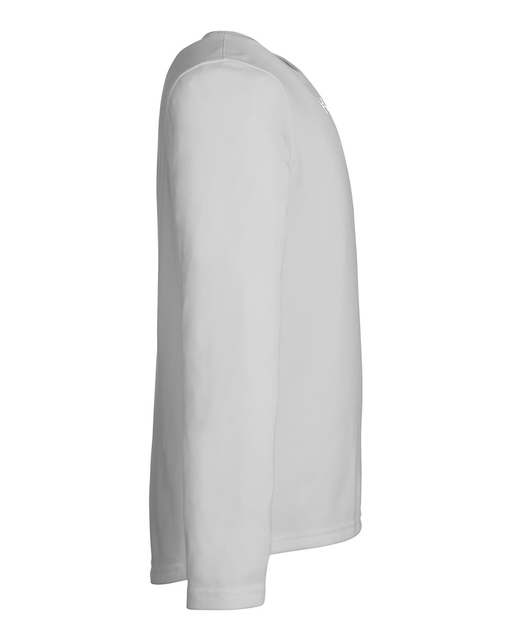 Youth Tech™ Team Long Sleeve T-Shirt Mod Grey Light Heather/ White_4
