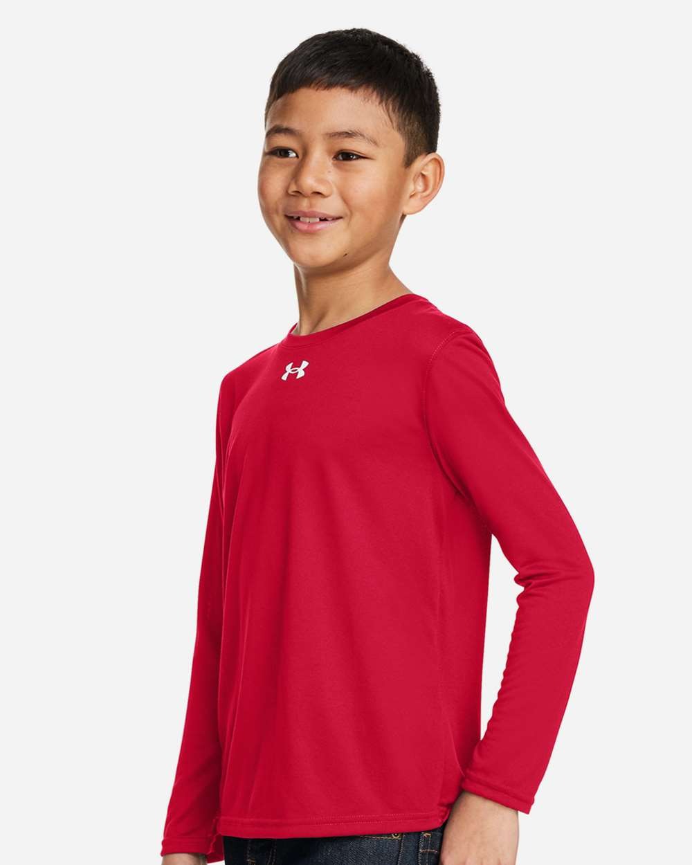 Youth Tech™ Team Long Sleeve T-Shirt Red/ White_1