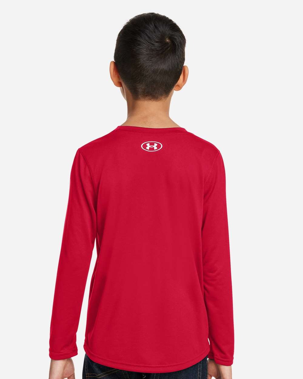 Youth Tech™ Team Long Sleeve T-Shirt Red/ White_2