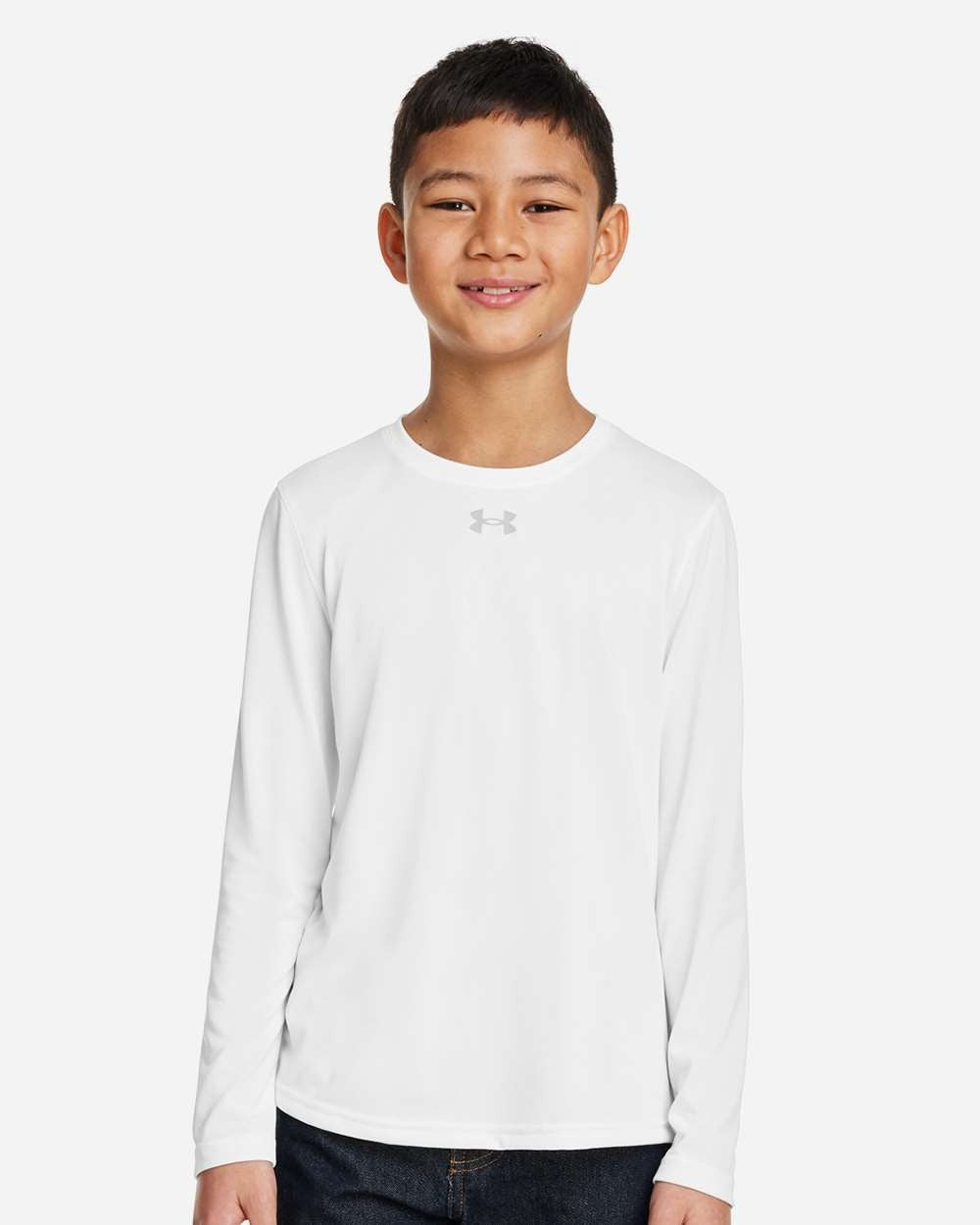 Youth Tech™ Team Long Sleeve T-Shirt White/ Mod Grey