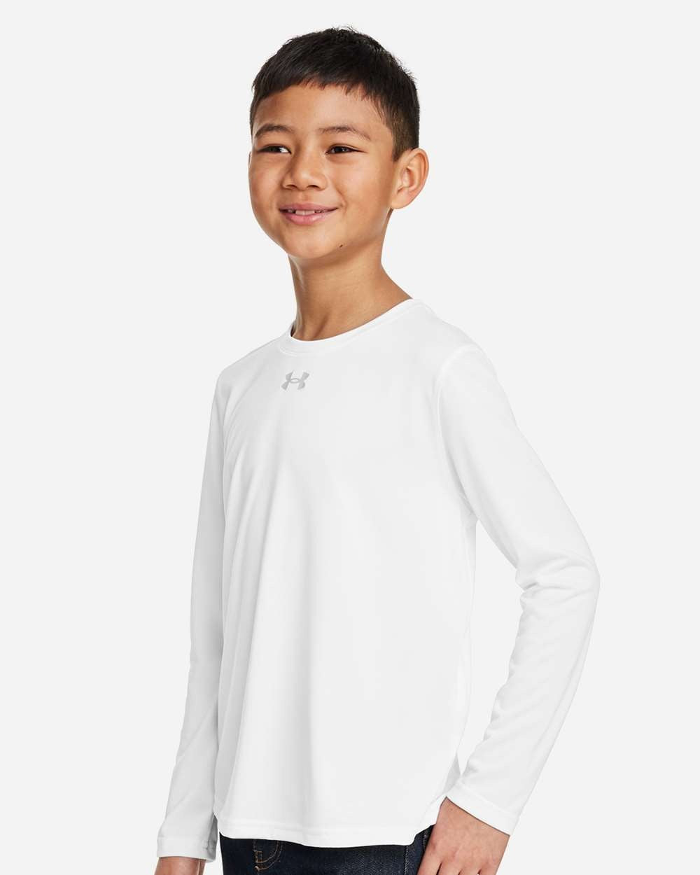 Youth Tech™ Team Long Sleeve T-Shirt White/ Mod Grey_1