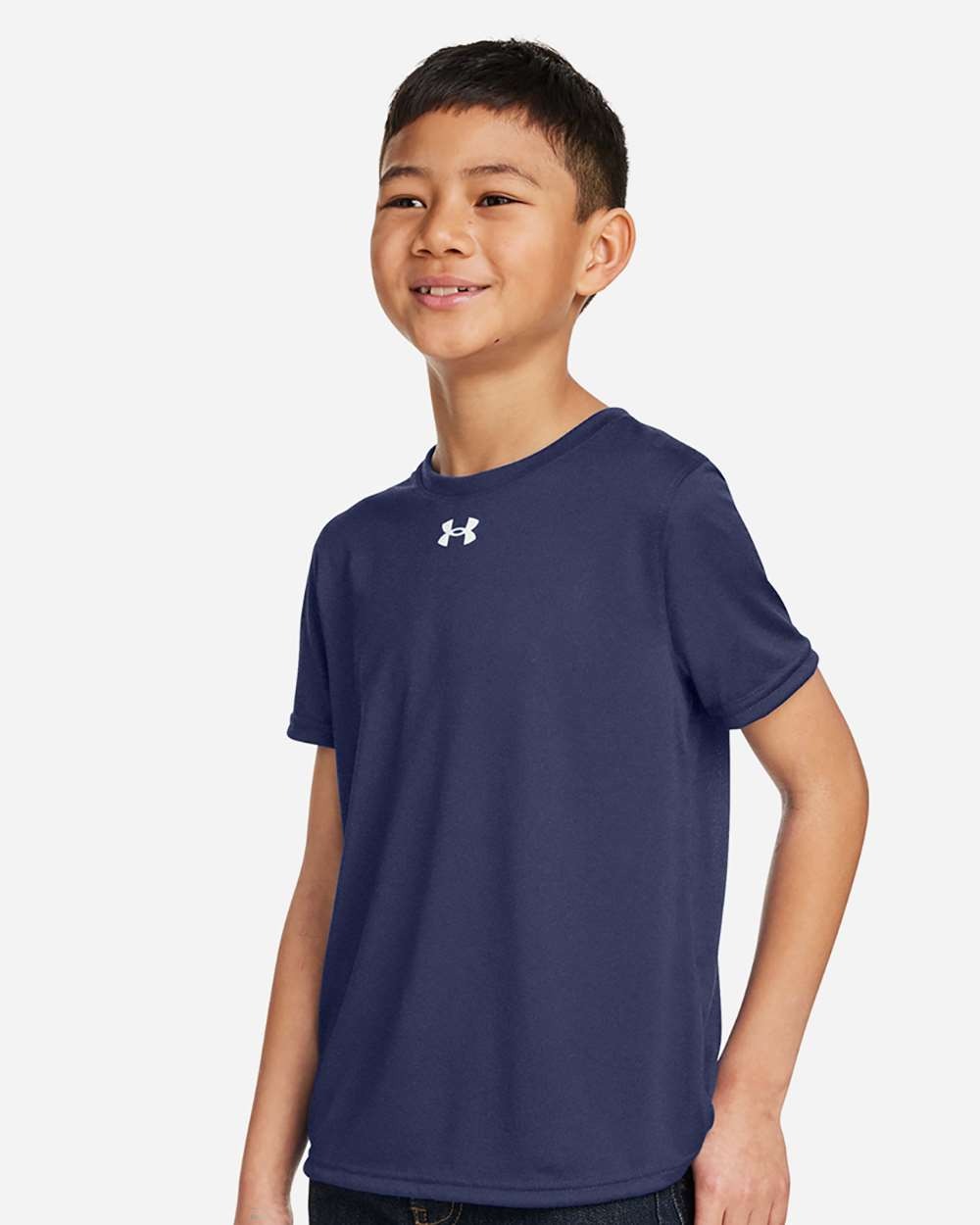 Youth Tech™ Team T-Shirt Midnight Navy/ White_2