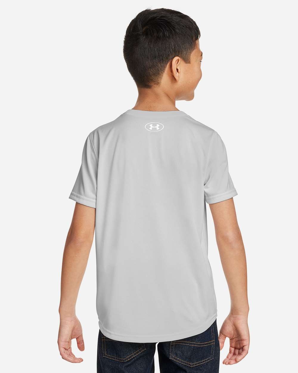 Youth Tech™ Team T-Shirt Mod Grey Light Heather/ White_1