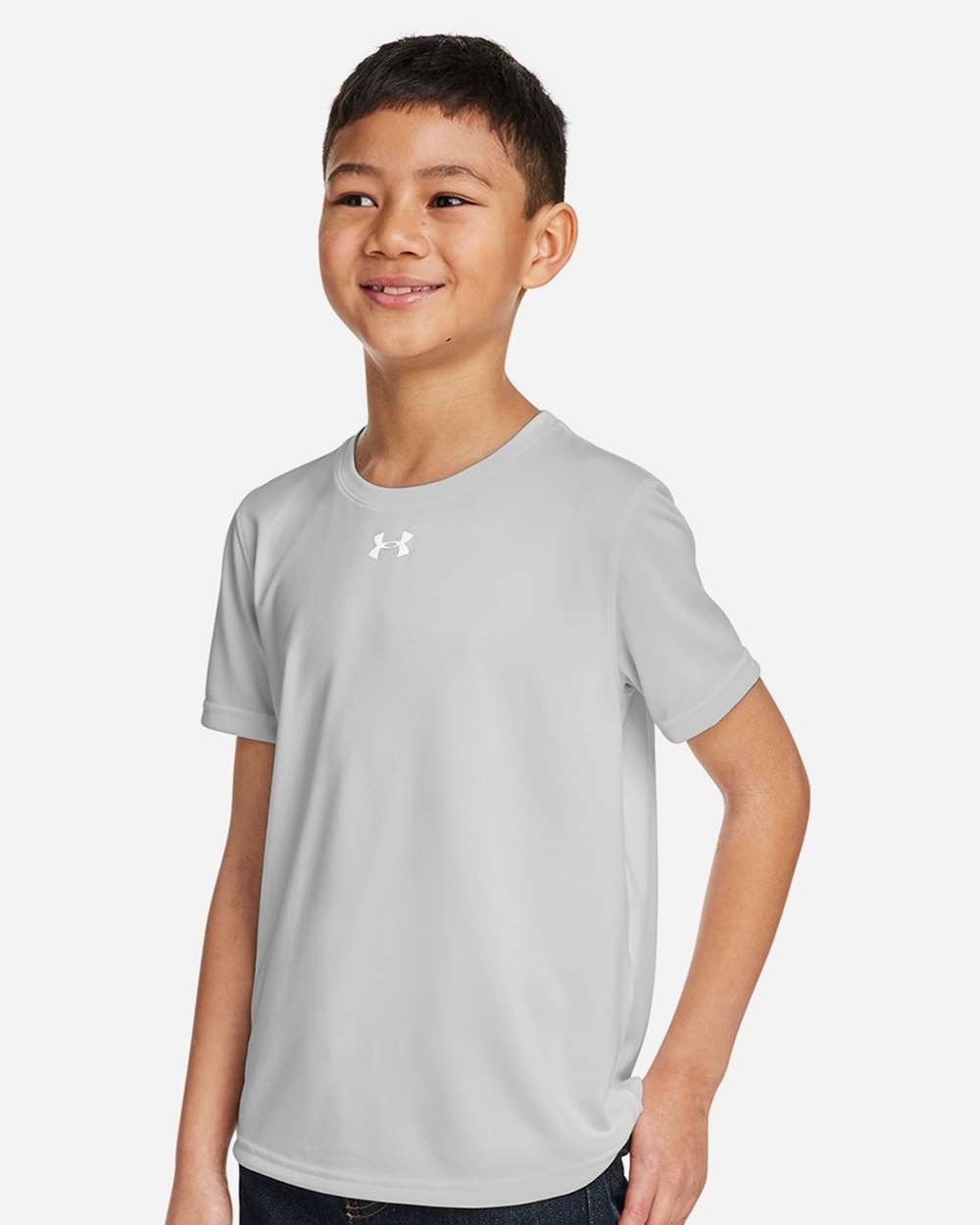 Youth Tech™ Team T-Shirt Mod Grey Light Heather/ White_2