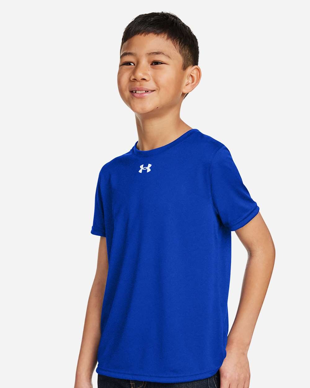 Youth Tech™ Team T-Shirt Royal/ White_2